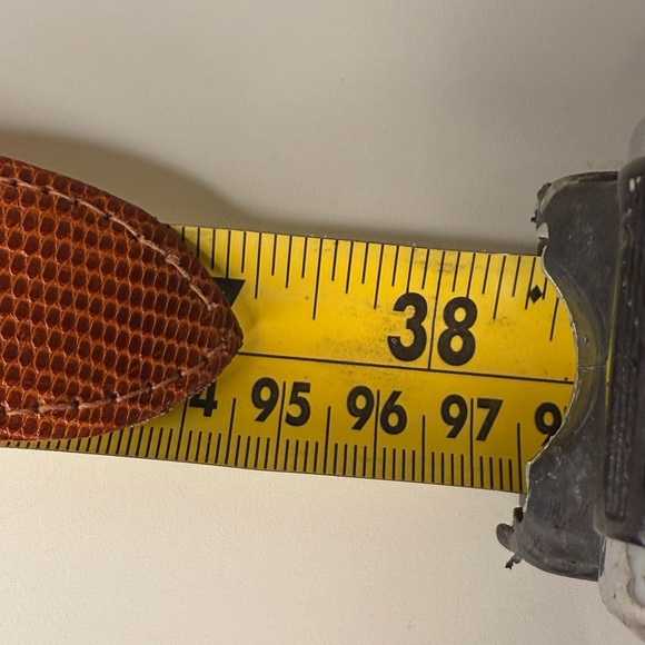 Vintage Neiman Marcus Genuine Lizard Belt Large Brown Exotic Skin 70s 80s Luxury - Picture 3 of 7
